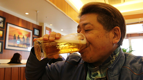 山本正光　ビールが飲める！